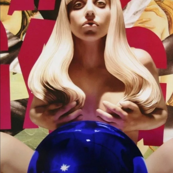 LADY GAGA ARTPOP PROMOTIONAL MYLAR FOIL POSTER !! - Picture 2 of 4